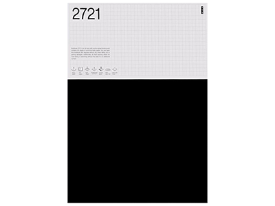 دفتر 2721 جلد مشکی کاغذ ساده